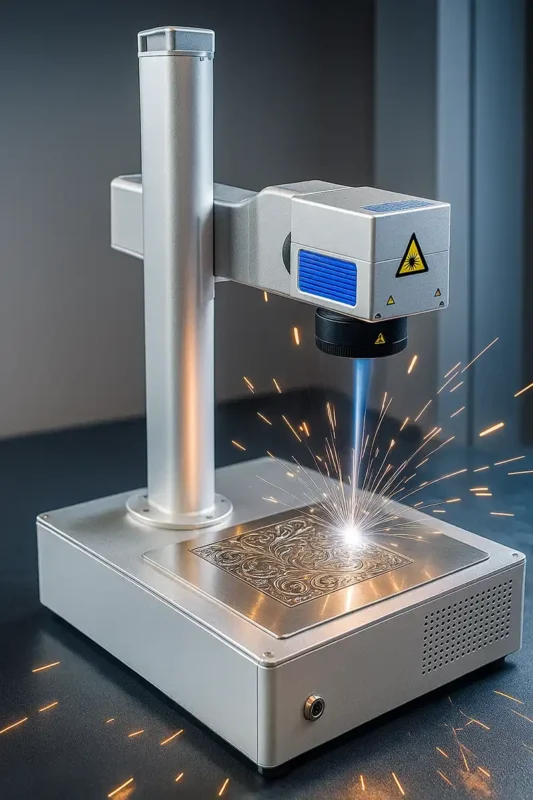 حک لیزر روی نقره