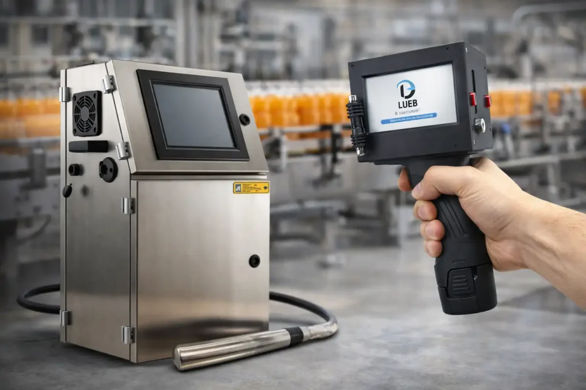 جت پرینتر دستی و اتوماتیک مورد استفاده در خط تولید مواد غذایی